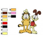 Garfield 18 Embroidery Design